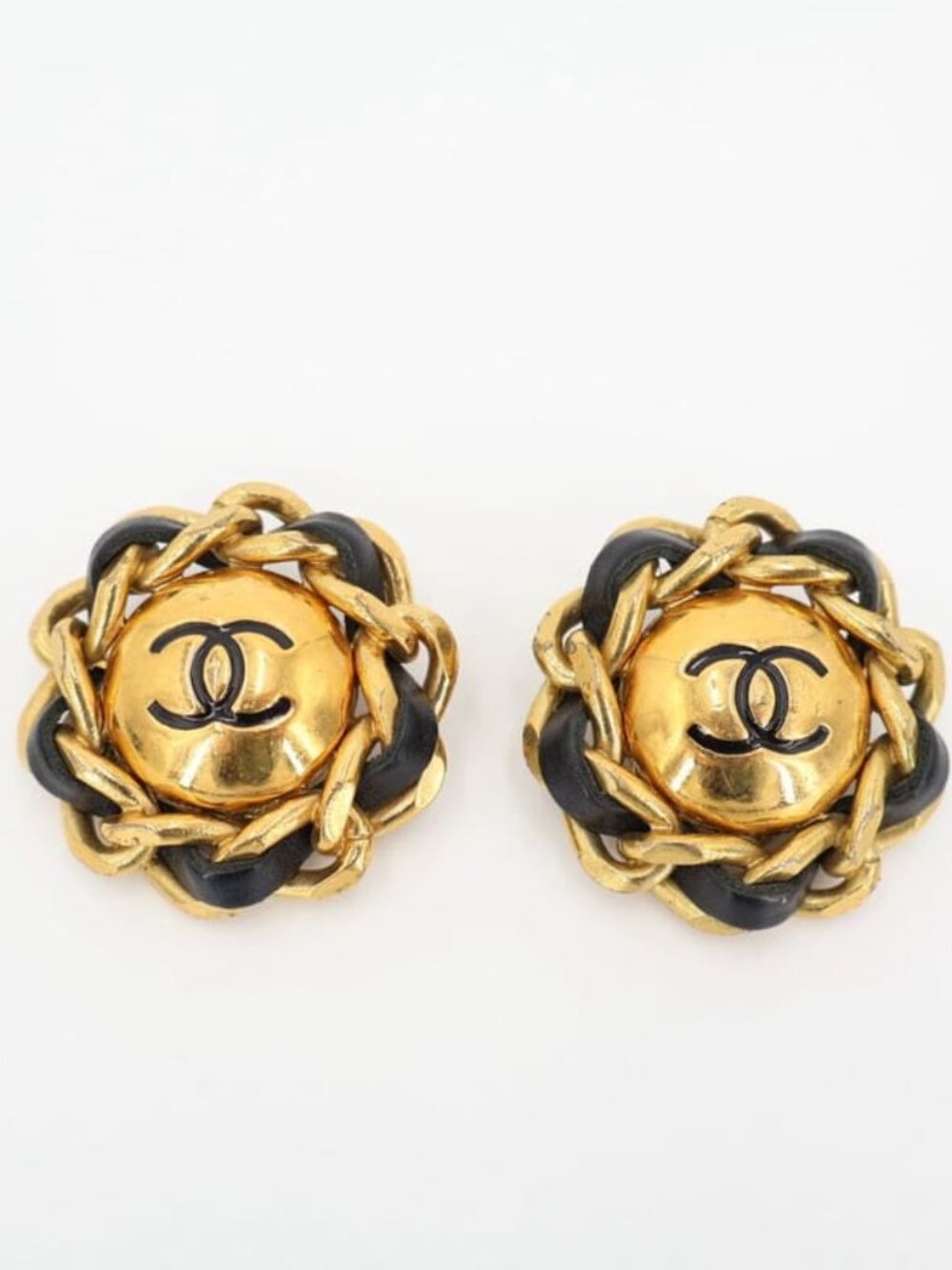 Chanel Coco Mark 29 Brooch GP and Leather Gold Scratch - Picture 1 of 8